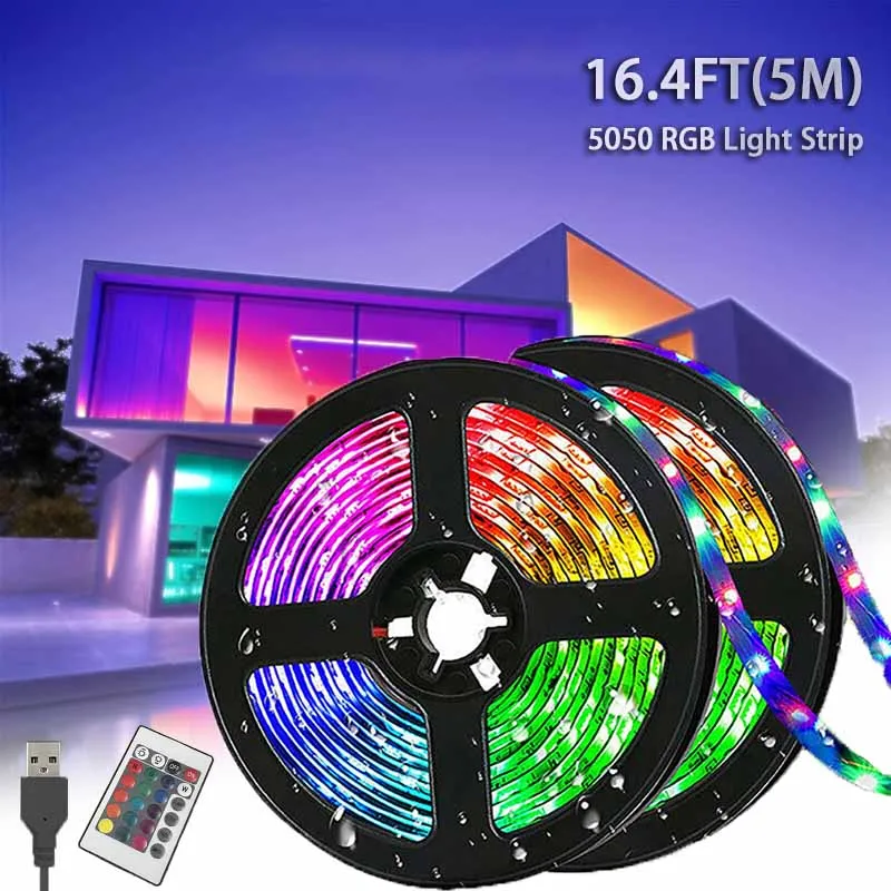 مصباح LED متعدد الألوان مع قابس USB