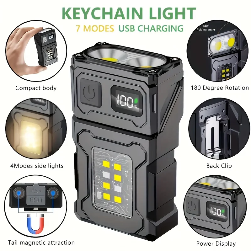 مصباح LED صغير محمول مقاوم للماء