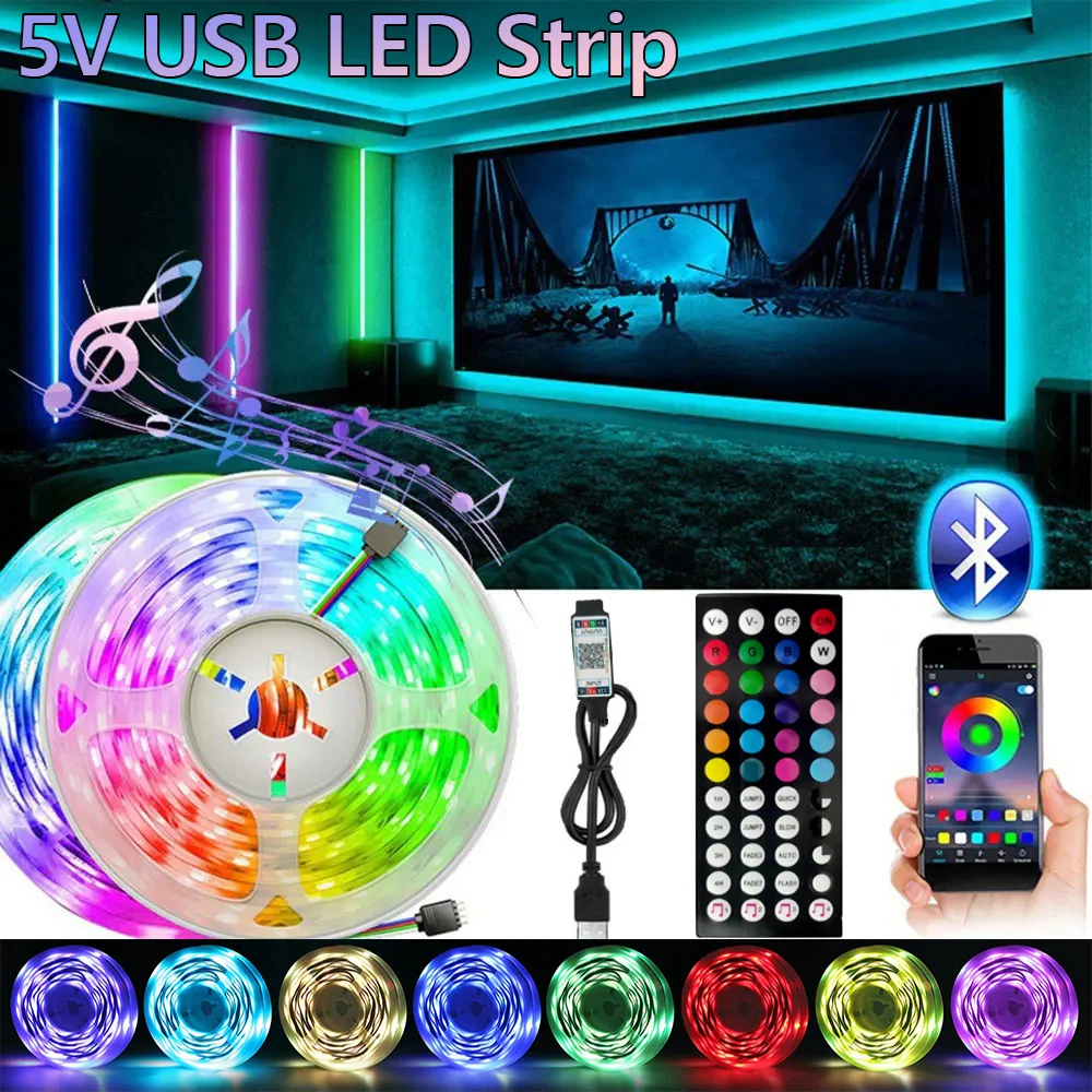 شريط LED RGB بتطبيق تحكم عن بعد