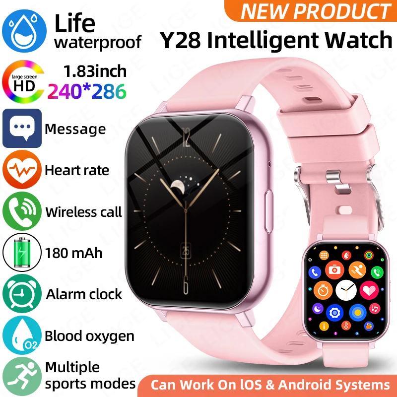 LIGE Health Monitor Smartwatch with HD Screen