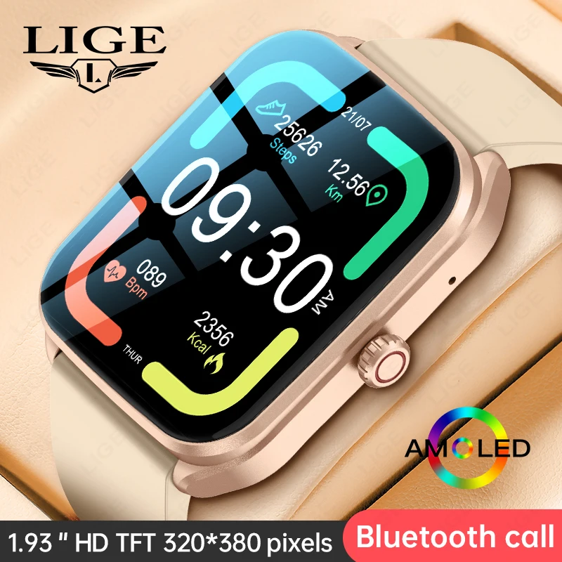 LIGE Custom Dial Luxury Sport Smartwatch