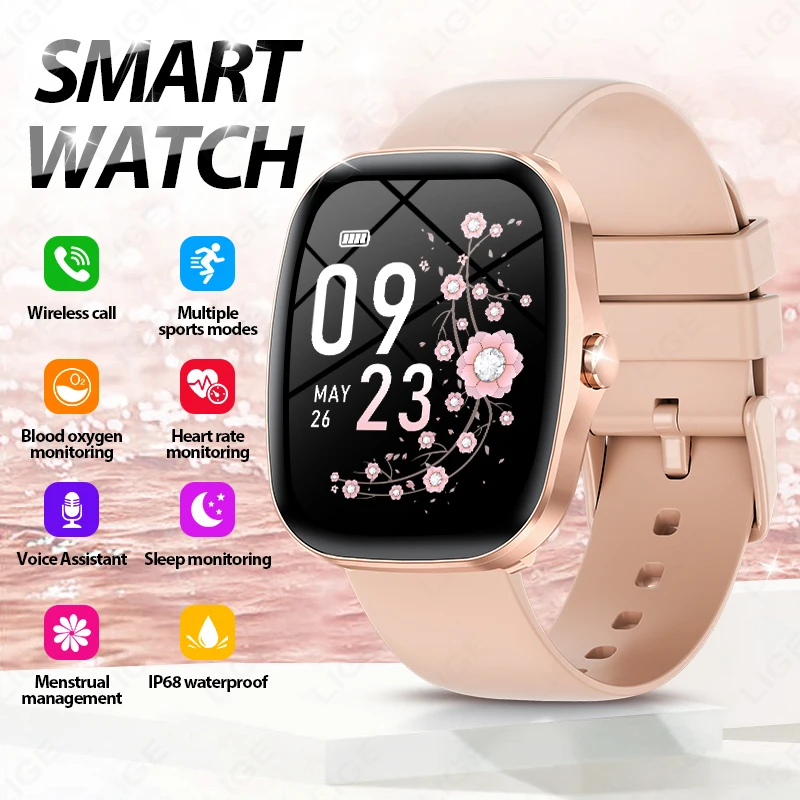 LIGE Women Smartwatch with Bluetooth Calling