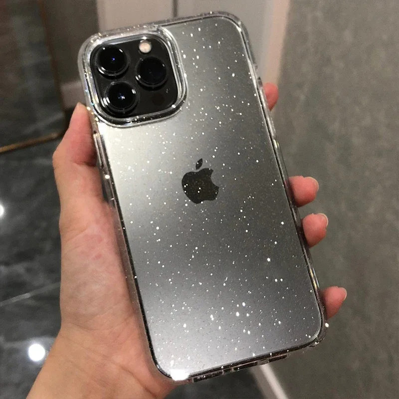 Luxury Glitter Bumper Clear Case for iPhone