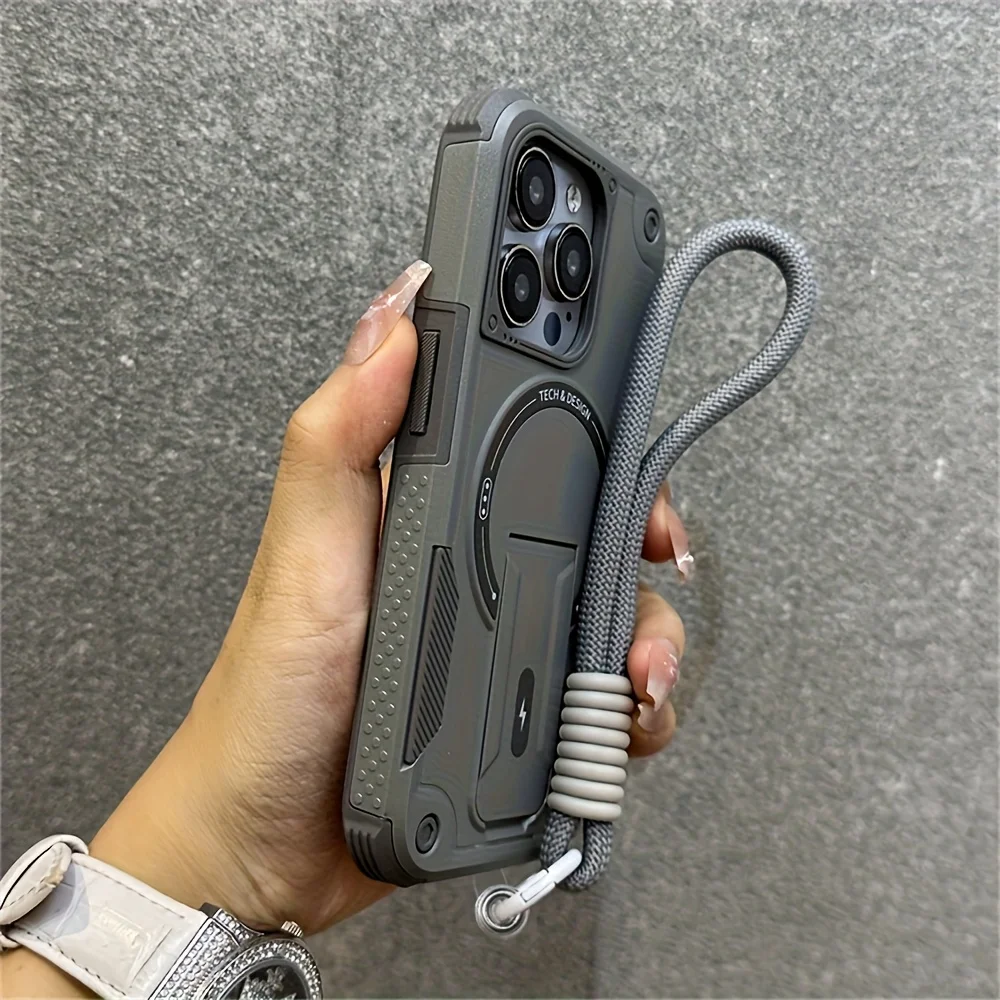 Luxury Magnetic Kickstand Case for iPhone