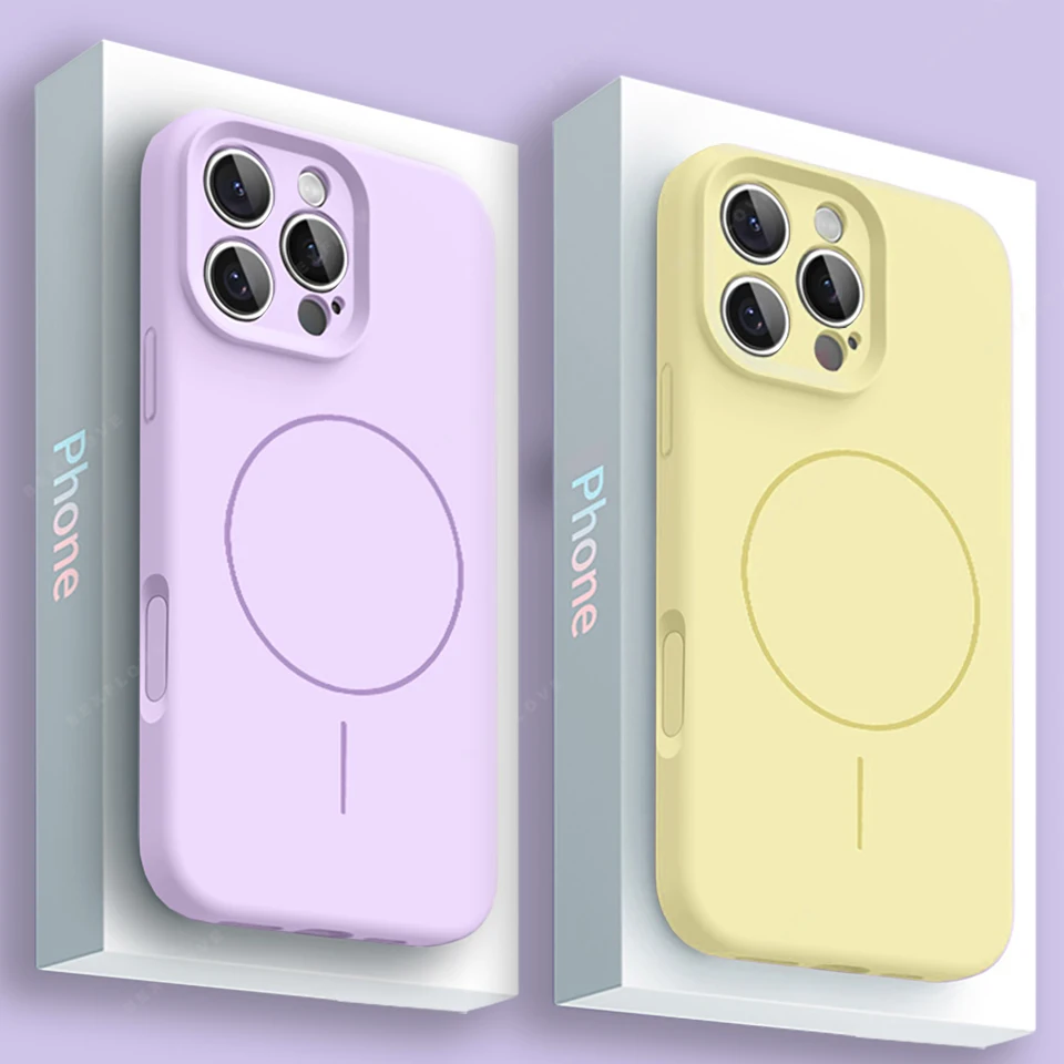 Magnetic Liquid Silicone Case for iPhone
