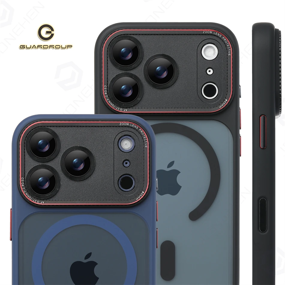 Luxury Magnetic Camera Bumper Case for iPhone
