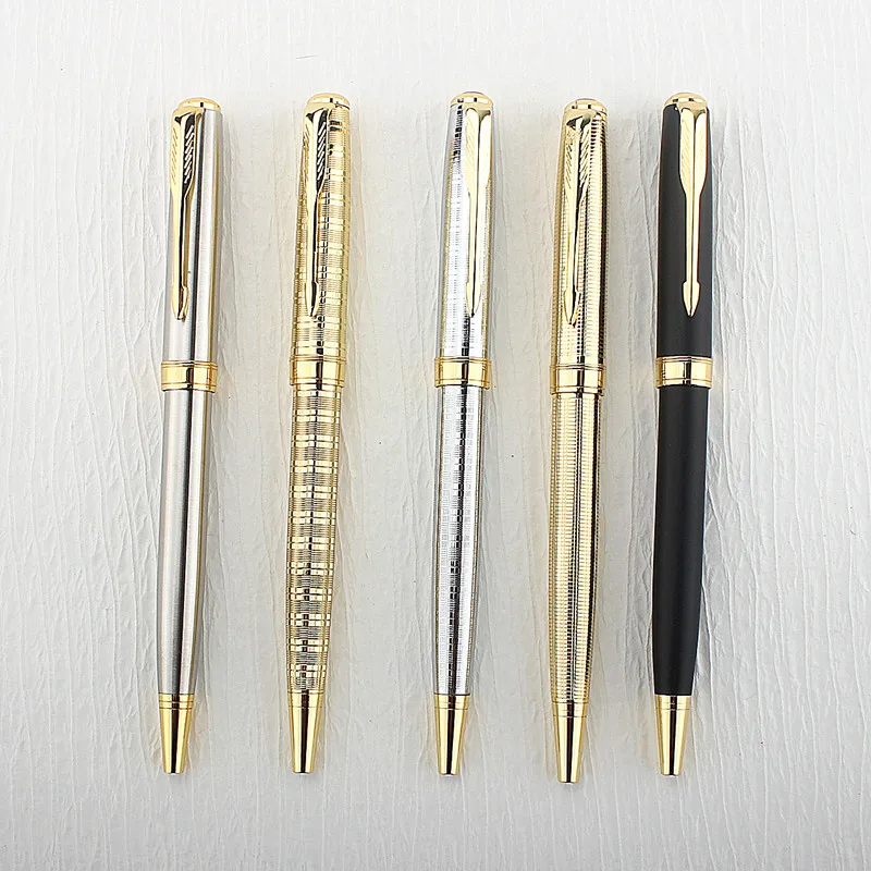 Luxury Metal Rollerball Pen with Gold Accents
