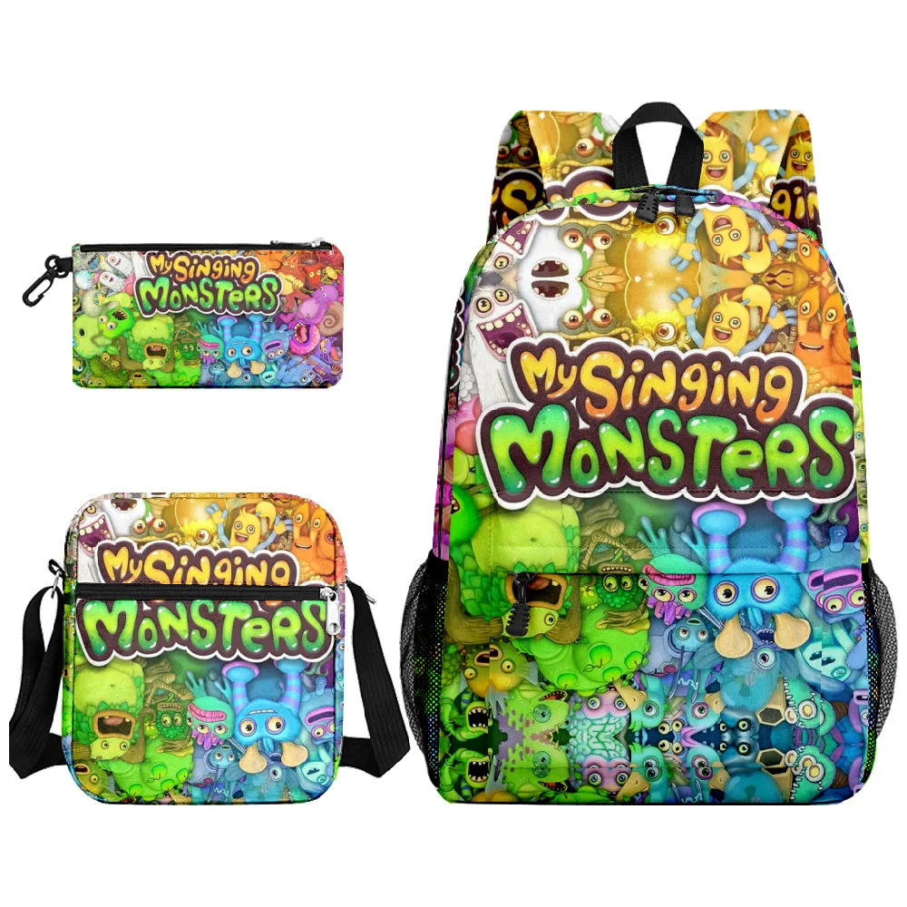Luxury My Singing Monsters 3D Print Backpack Set
