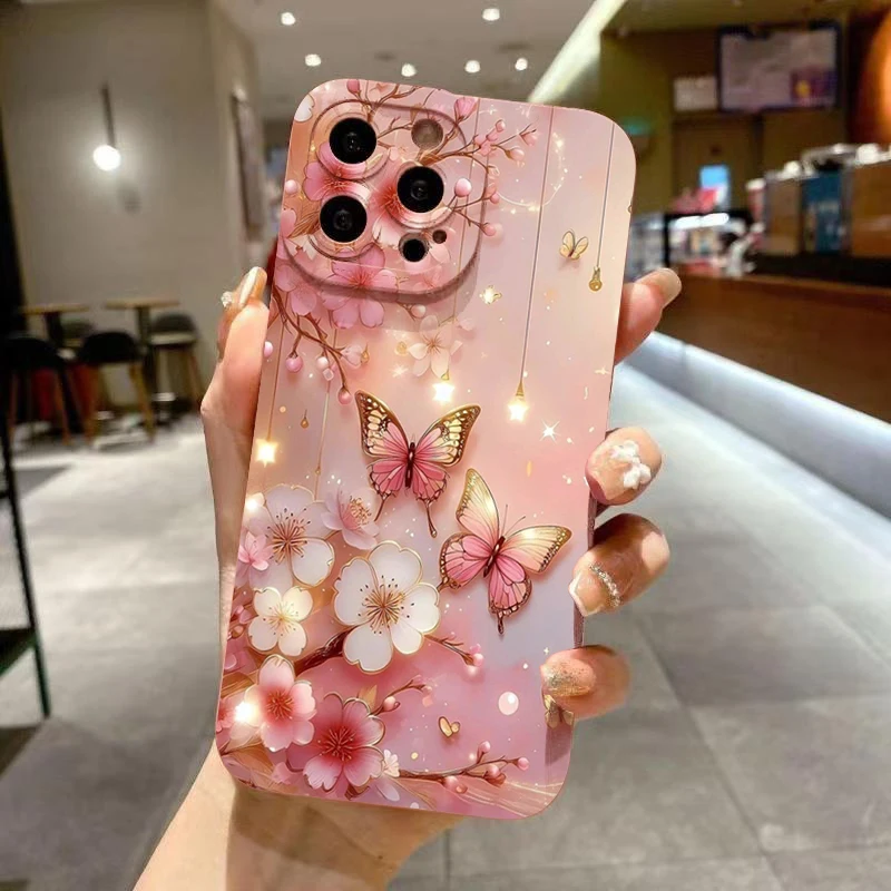 Luxury Floral Phone Case for Xiaomi Redmi