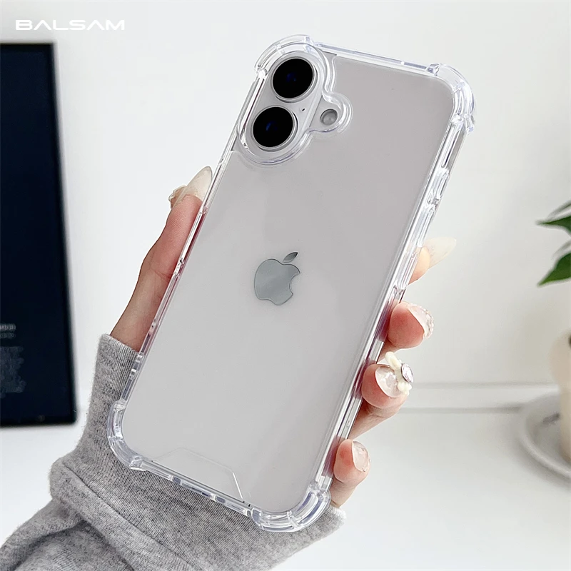 Luxury Transparent Shockproof iPhone Case