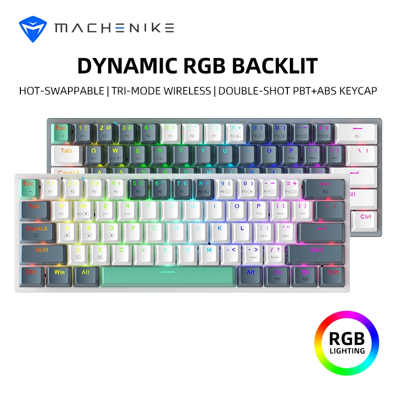 لوحة مفاتيح ميكانيكية Machenike K500-B61W