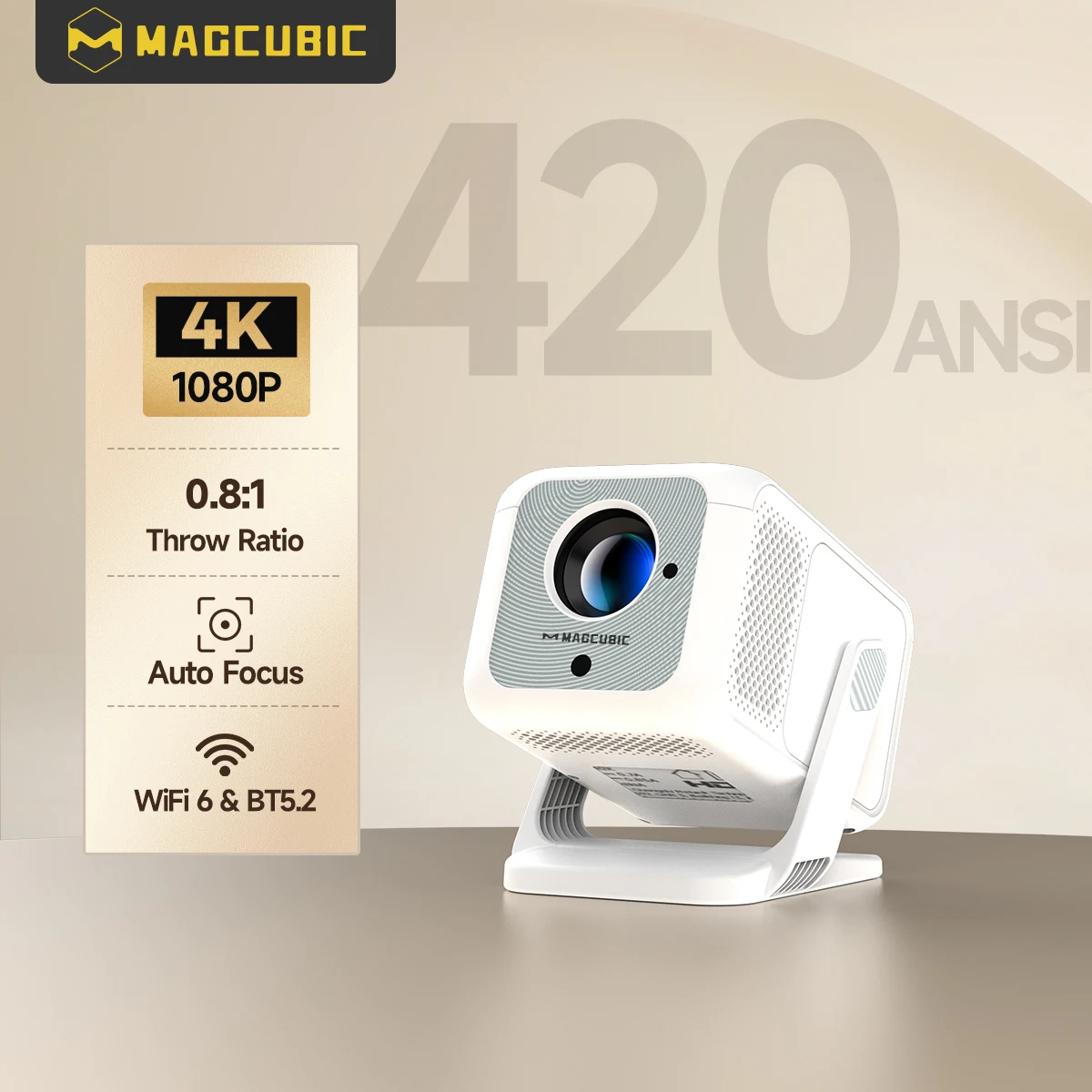 جهاز عرض محمول 4K HD مع آندرويد