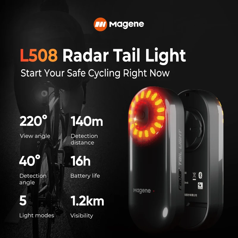 Magene L508 Radar Tail Light for Bicycles