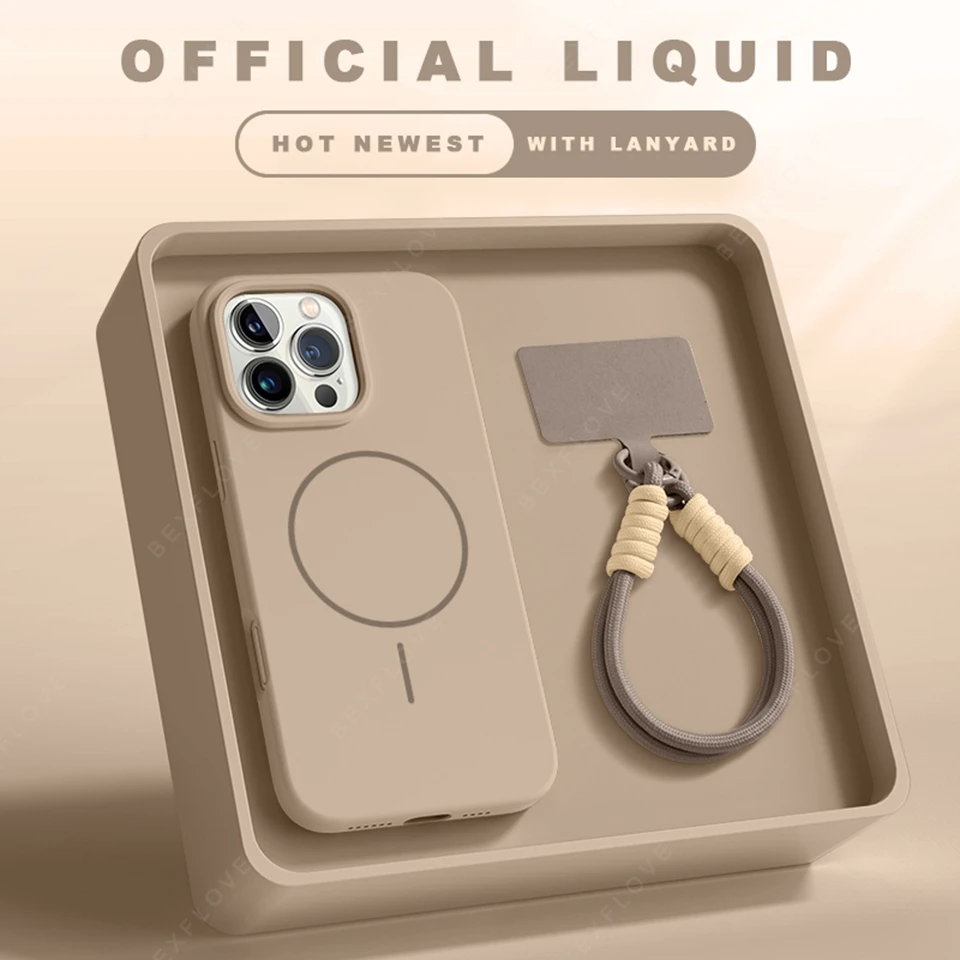 Silicone Magnetic Phone Case for iPhone