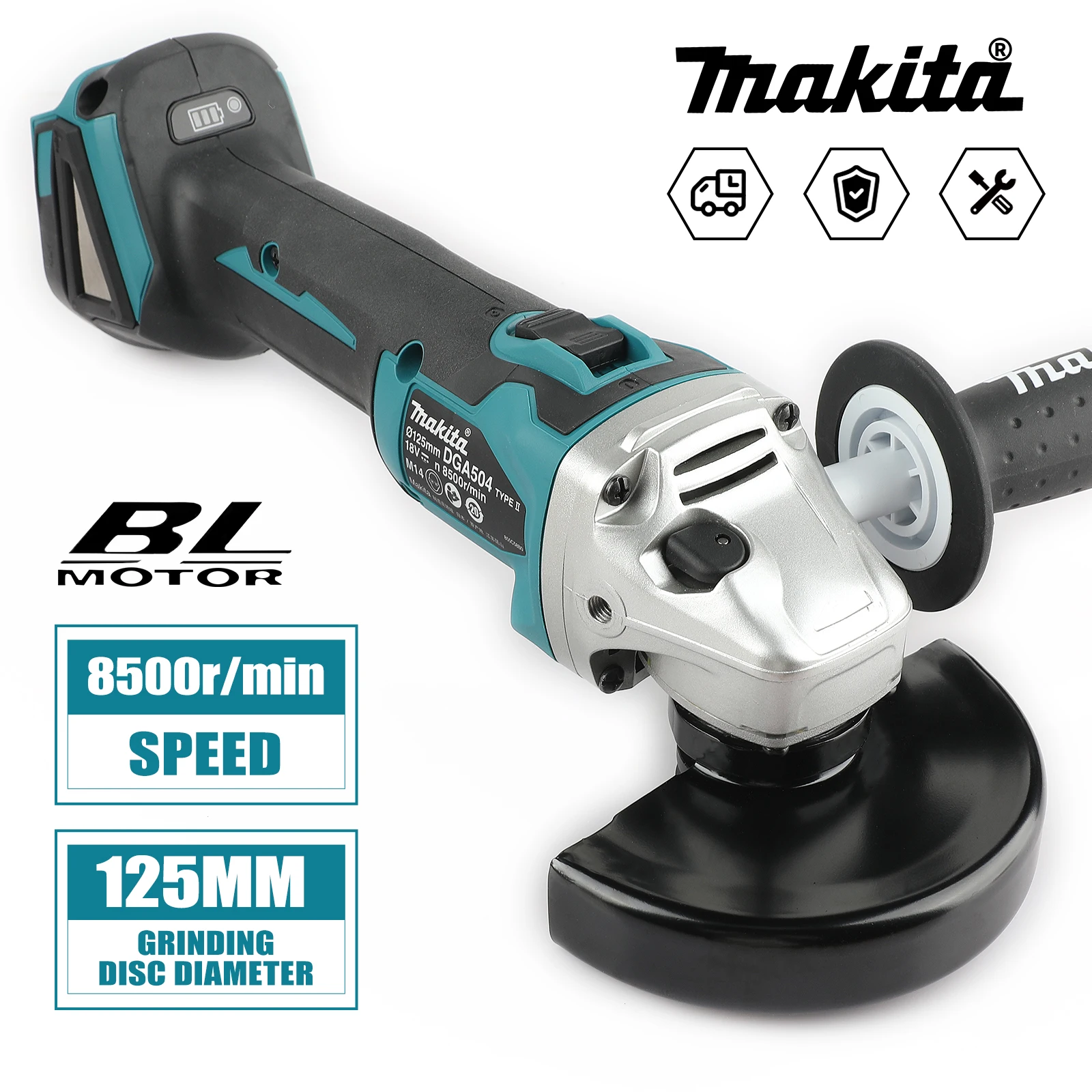 Makita DGA504 18V Brushless Angle Grinder