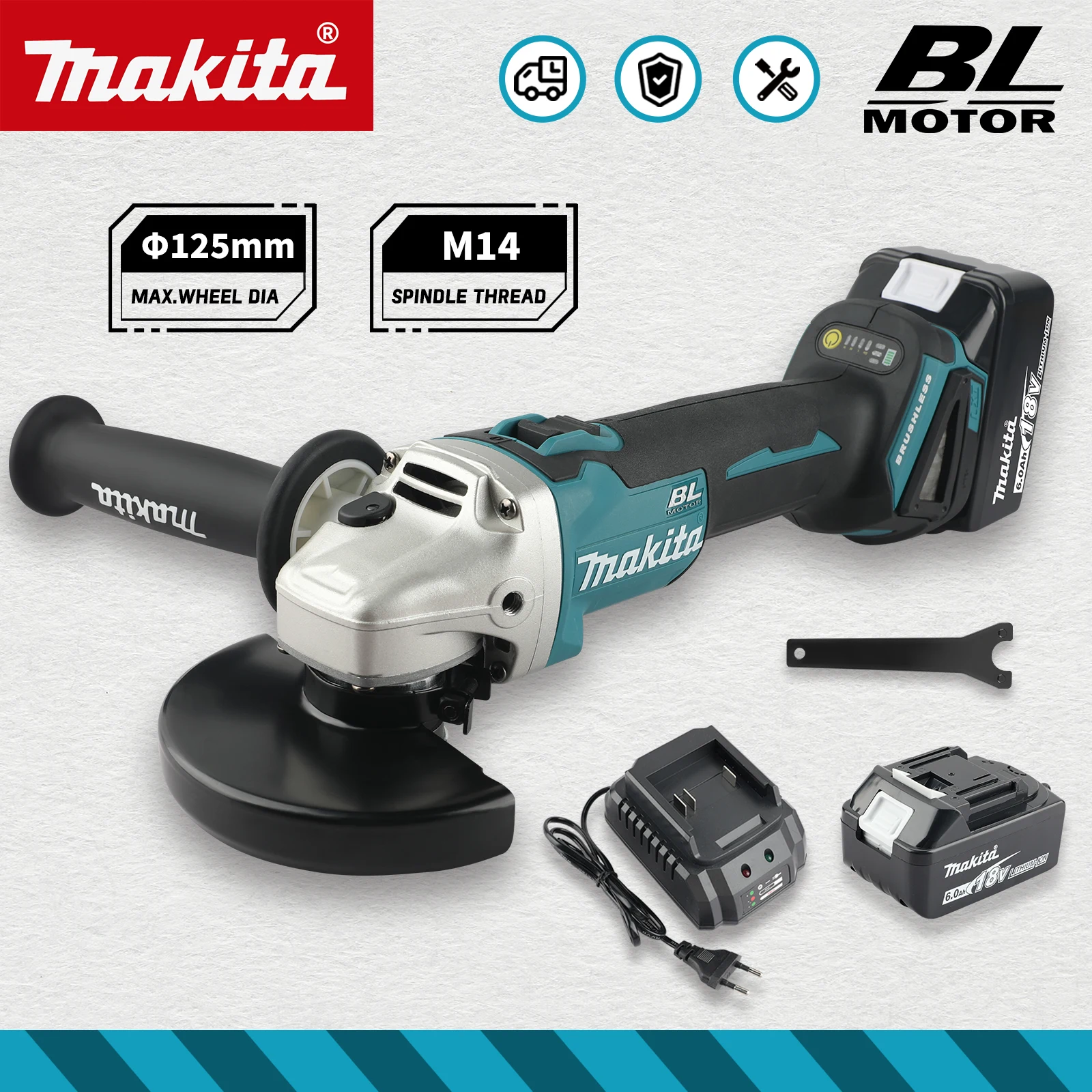 Makita DGA506 Brushless Angle Grinder
