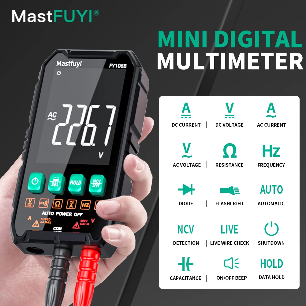 جهاز اختبار كهربائي متعدد الوظائف MASTFUYI