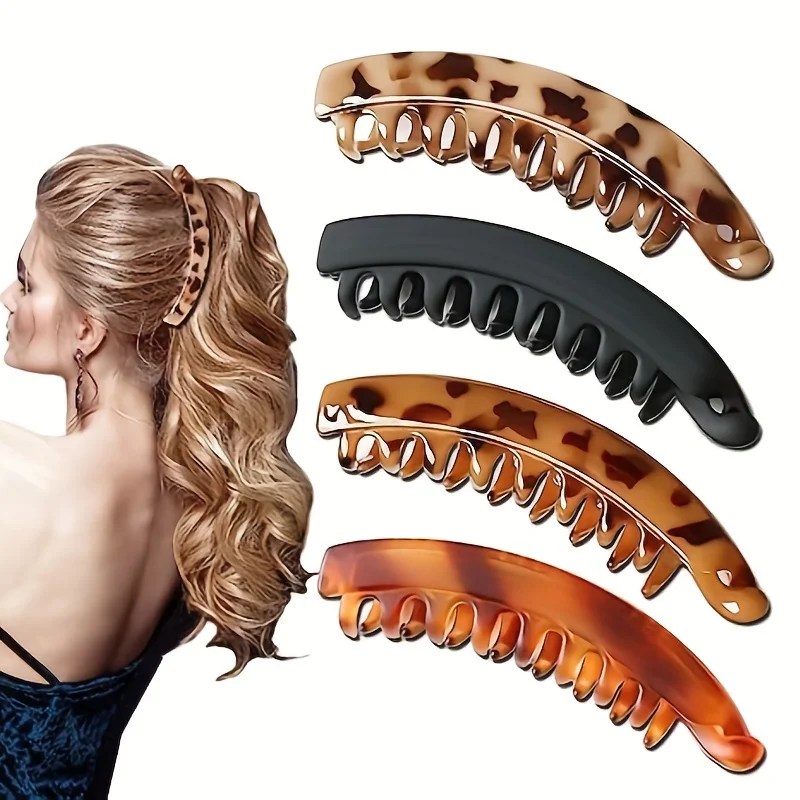 Fish Shaped Matte Banana Hair Clip