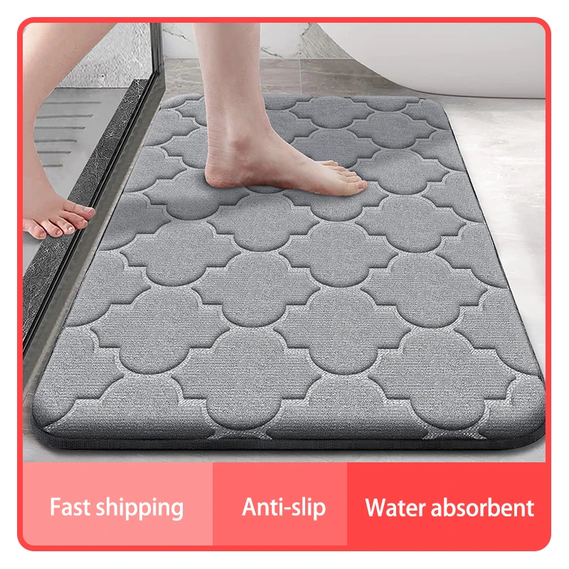 Ultra Soft Memory Foam Bathroom Rug