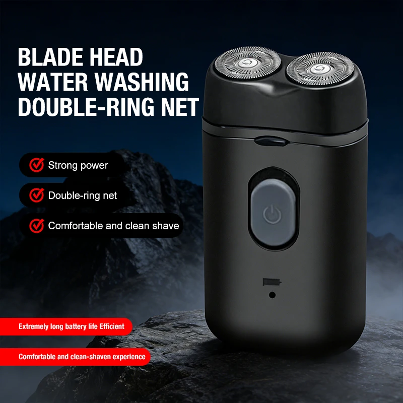 Men’s Portable Electric Double Headed Shaver