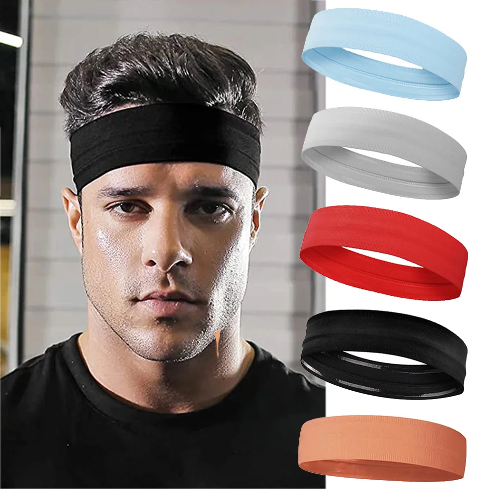 Non-Slip Elastic Sports Headband for Men