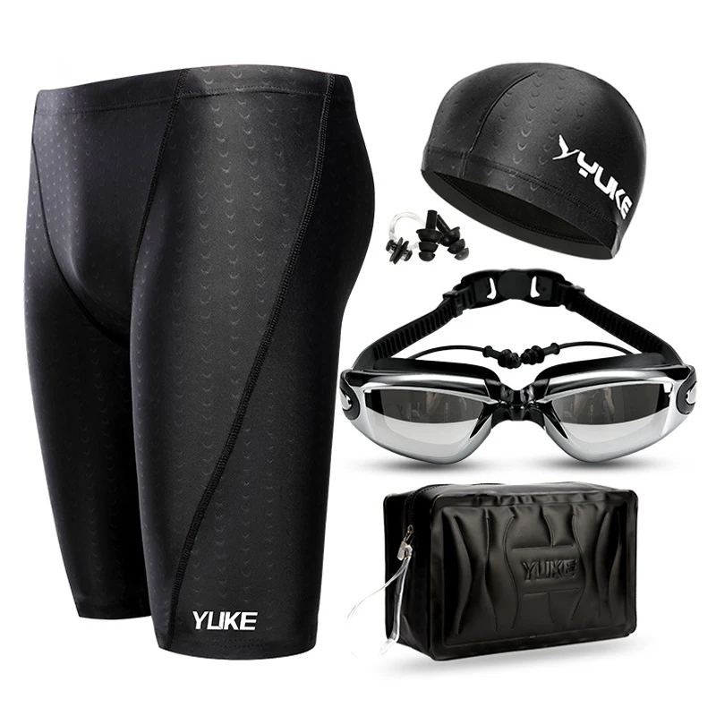 Men’s Waterproof Swimming Shorts with Goggles