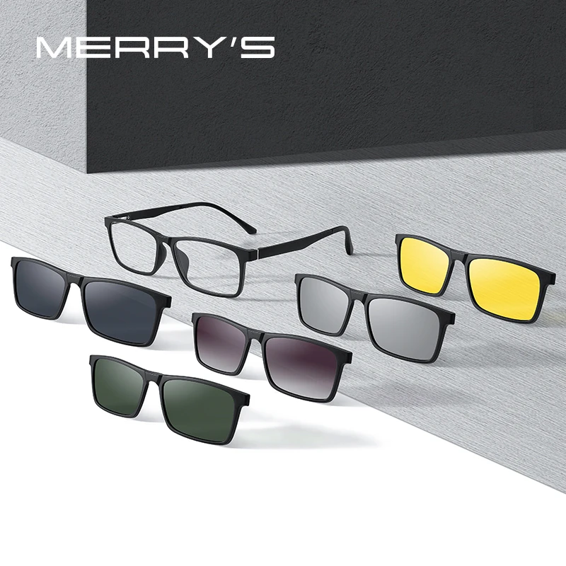 5-in-1 Magnet Polarized Clip Glasses