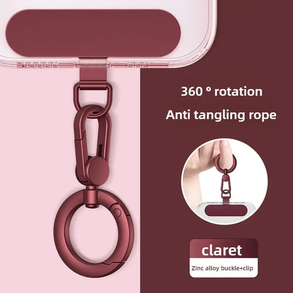 Rotatable Metal Phone Lanyard Clip