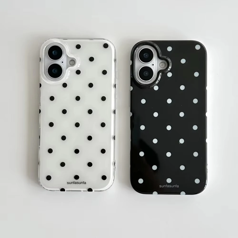 Polka Dot Shockproof iPhone Phone Case