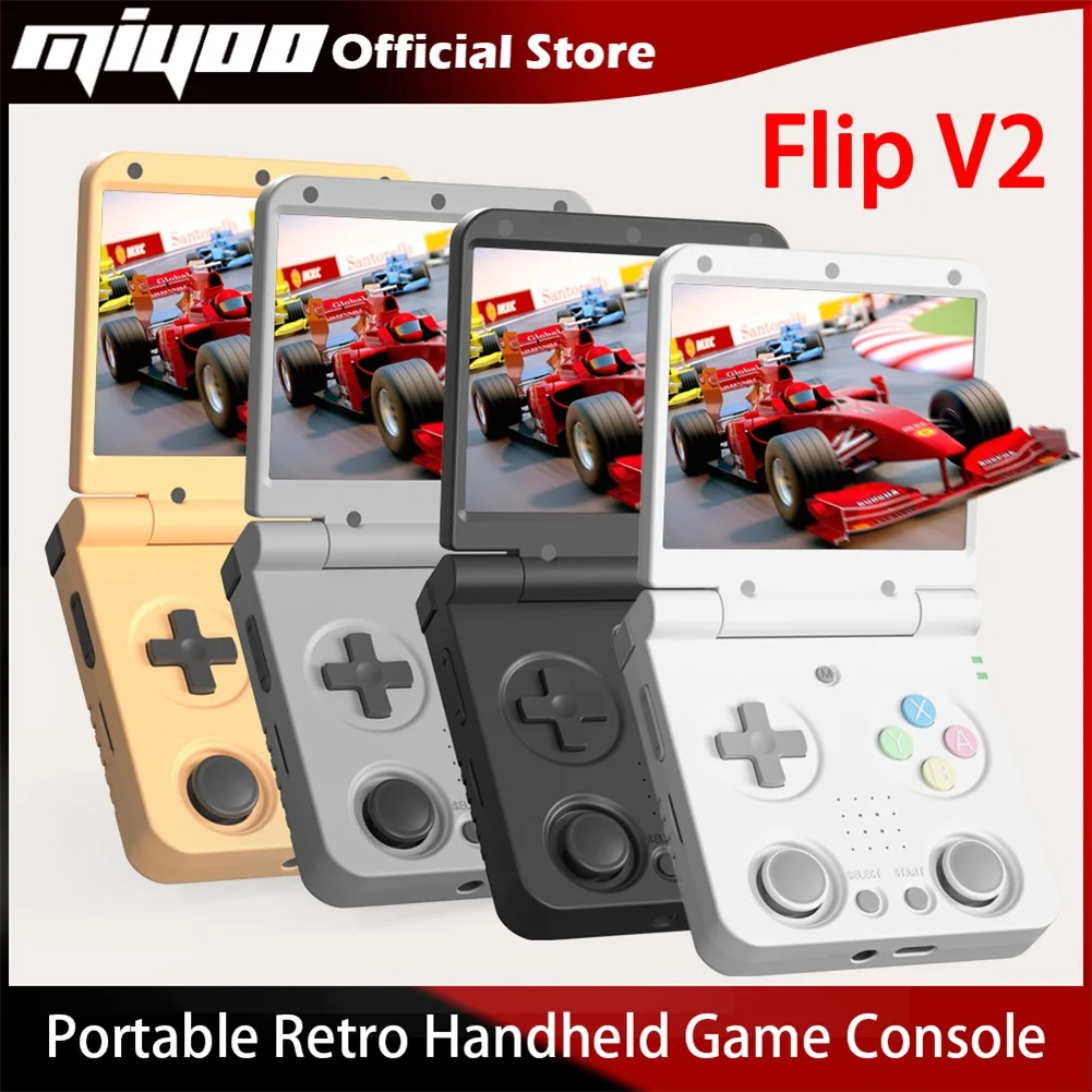 MIYOO Flip V2 Retro Handheld Game Console