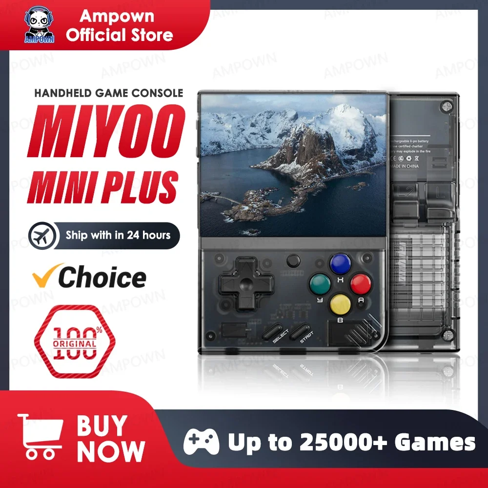 MIYOO Mini Plus وحدة تحكم ألعاب محمولة
