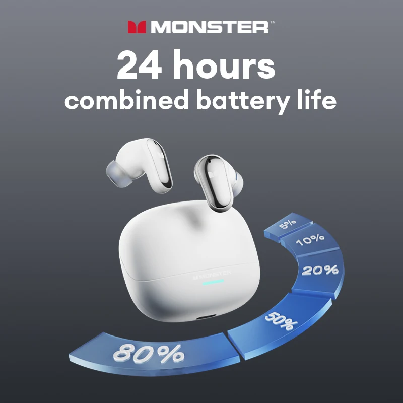 سماعة Monster MQT52 اللاسلكية مع البلوتوث 5.4