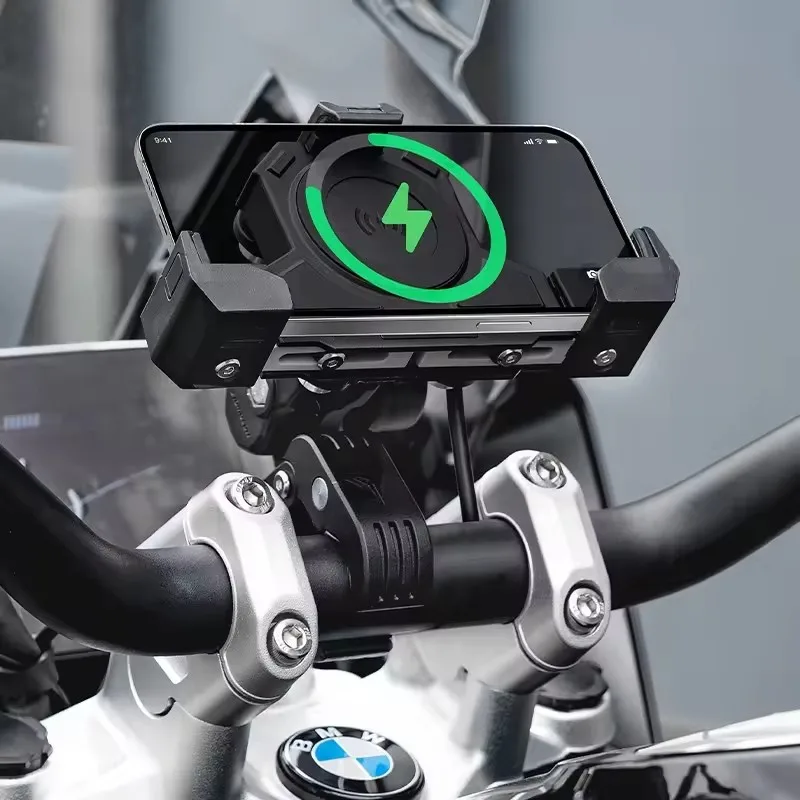 حامل هاتف د bike MOTOWOLF مع شحن لاسلكي