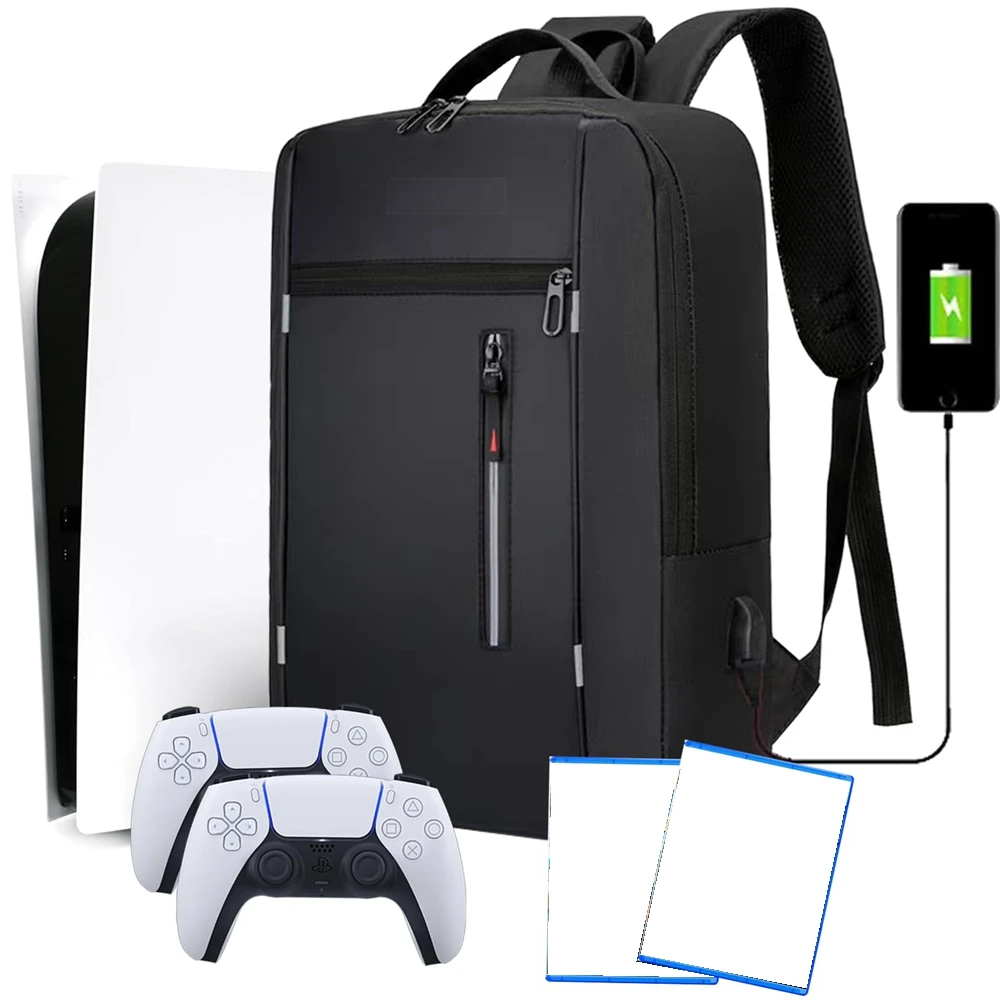 PS5 Console Travel Backpack with USB Port