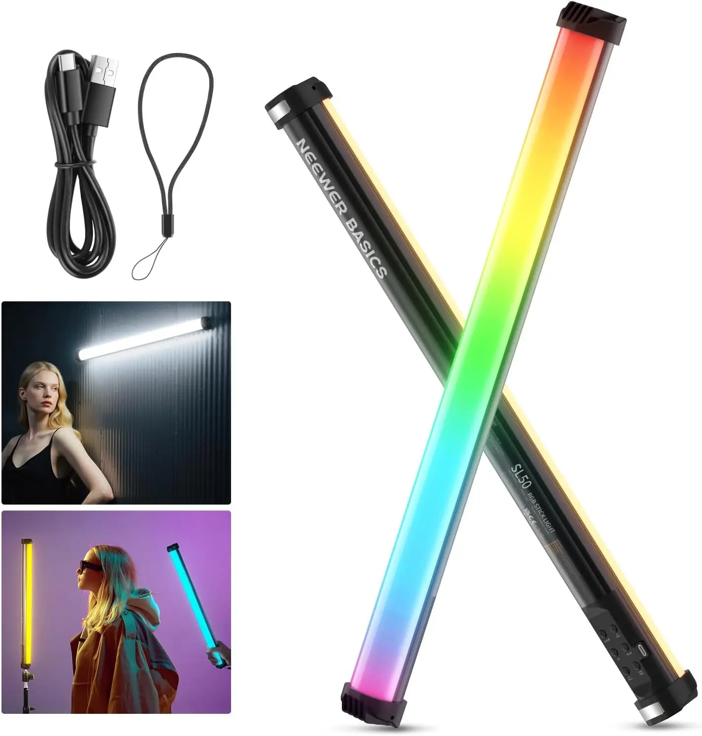 عصا إضاءة LED مغناطيسية NEEWER