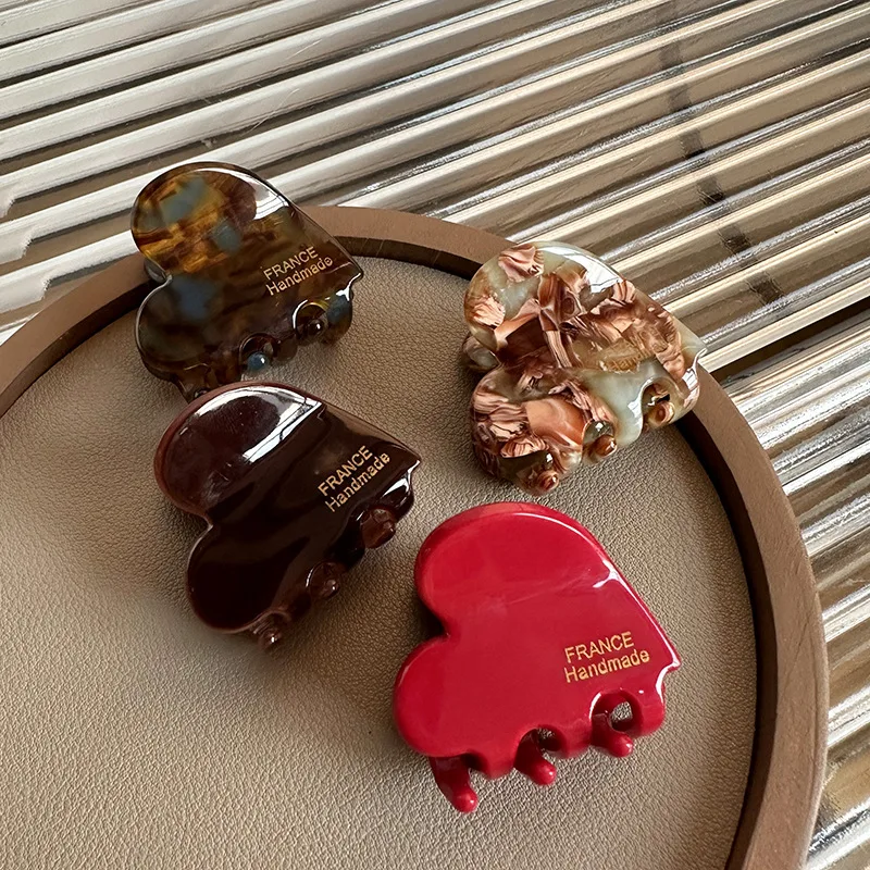 Cute Heart Shaped Hair Clips for Girls