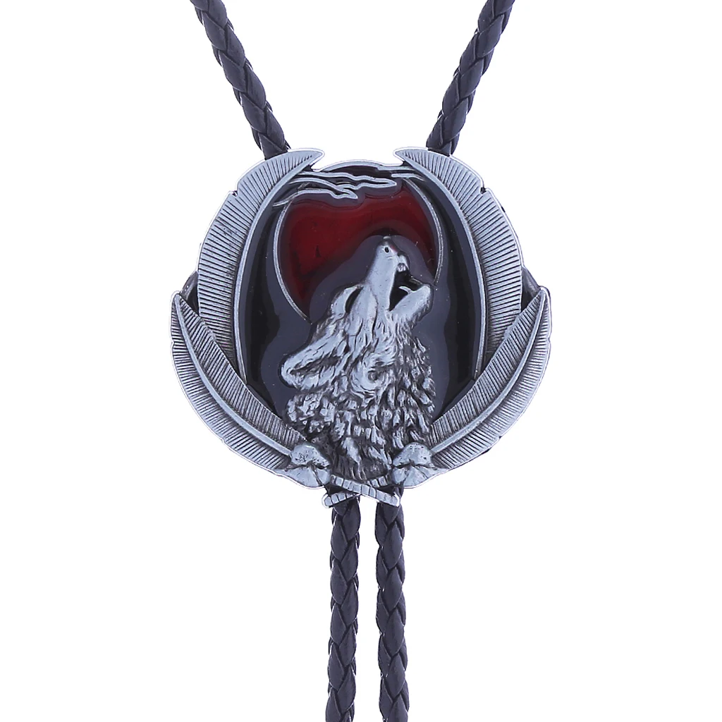 Eagle and Wolf Western Cowboy Bolo Tie
