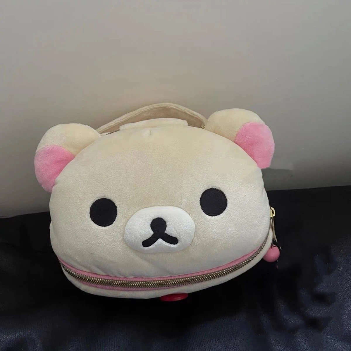 Cute Bear Girl Plush Makeup Storage Bag