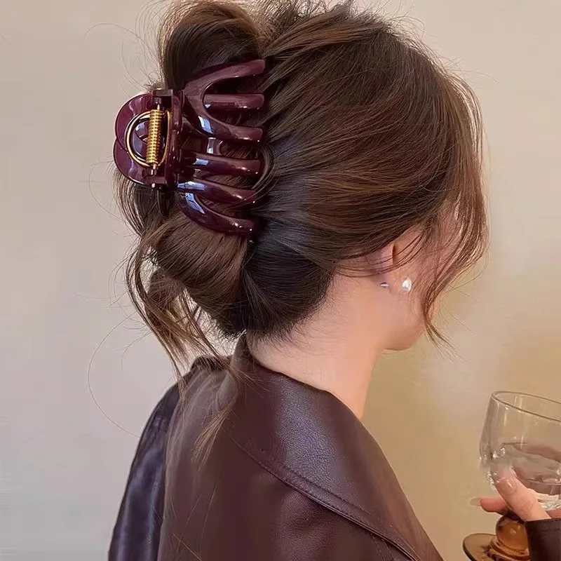 Top Grade Pumpkin Hair Claw Clip