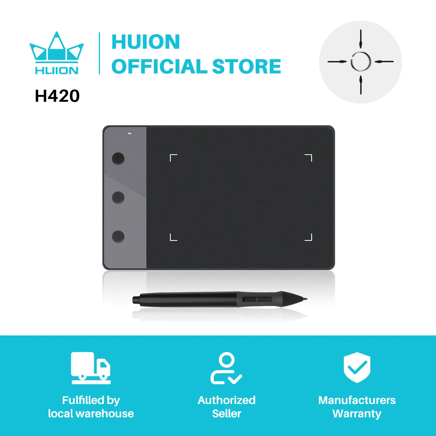 HUION H420 Graphics Drawing Tablet