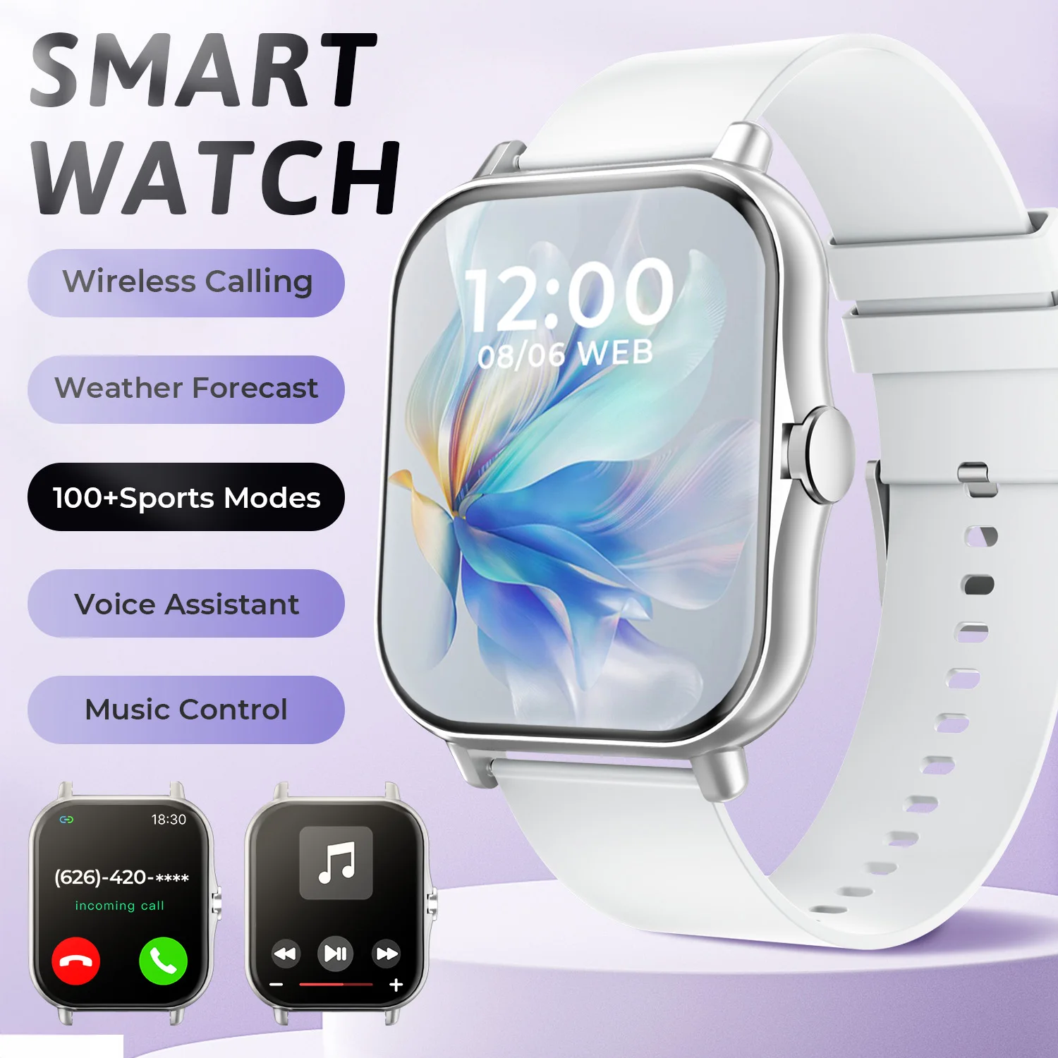 Waterproof Smartwatch with Health Monitoring