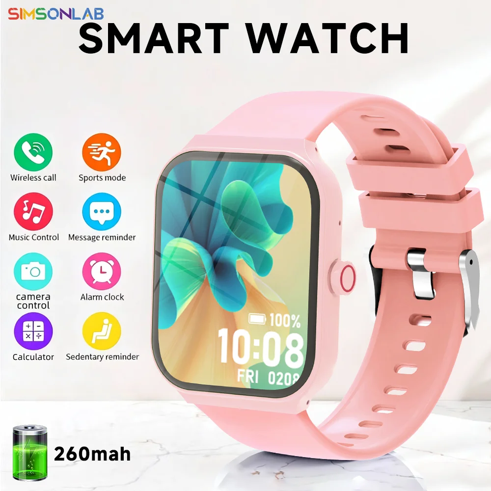 2026 Square Smartwatch with Touch Screen