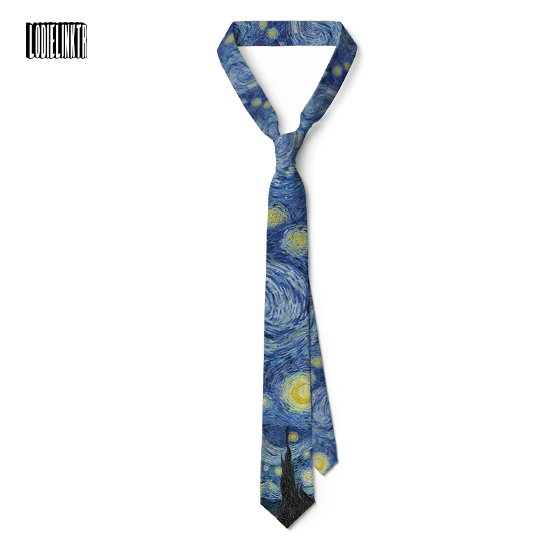 Van Gogh Starry Night Slim Tie