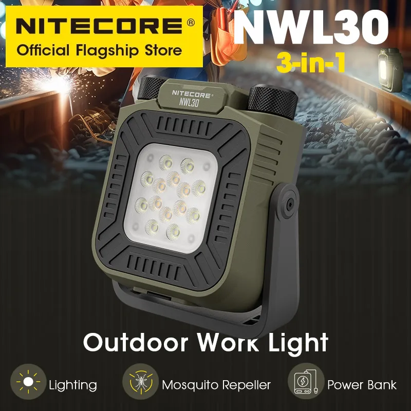 NITECORE NWL30 3 في 1 ضوء العمل الخارجي