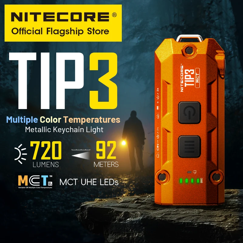 NITECORE TIP3 Keychain Flashlight 720 Lumens