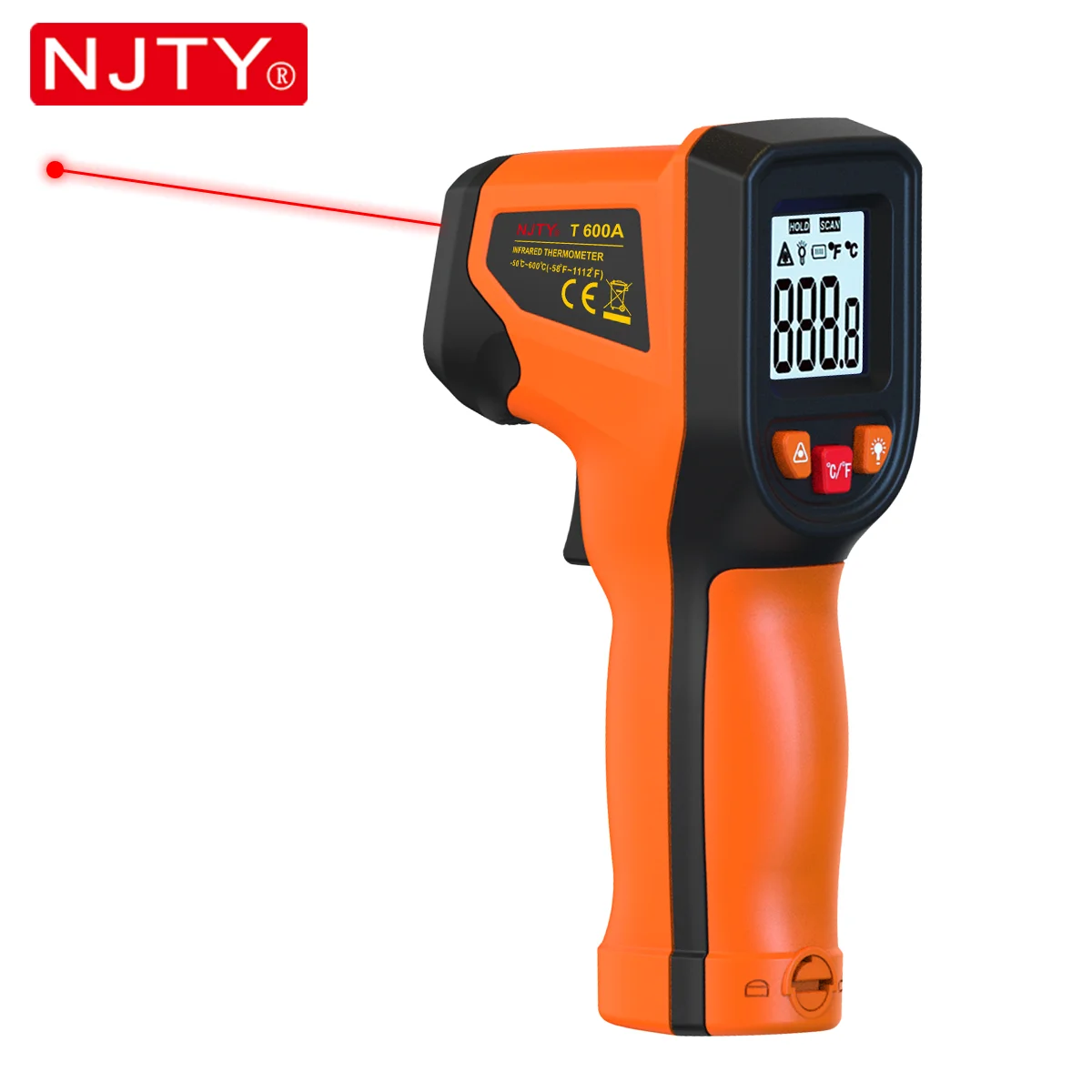 NJTY T600A مسدس ميزان حرارة رقمي