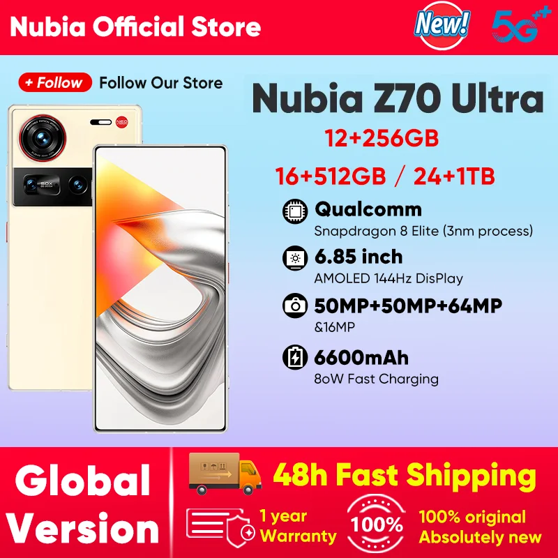 هاتف Nubia Z70 Ultra 5G بسعر مذهل