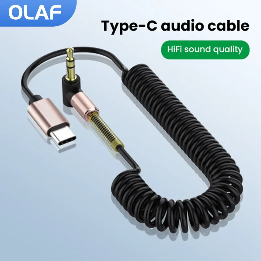 Retractable USB C to 3.5mm Audio Cable
