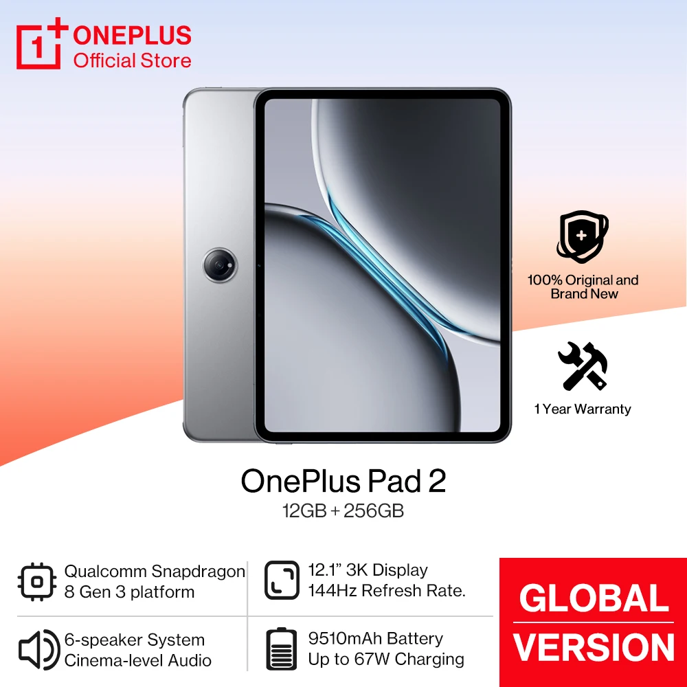 تابلت OnePlus Pad 2 العالمي 12 بوصة