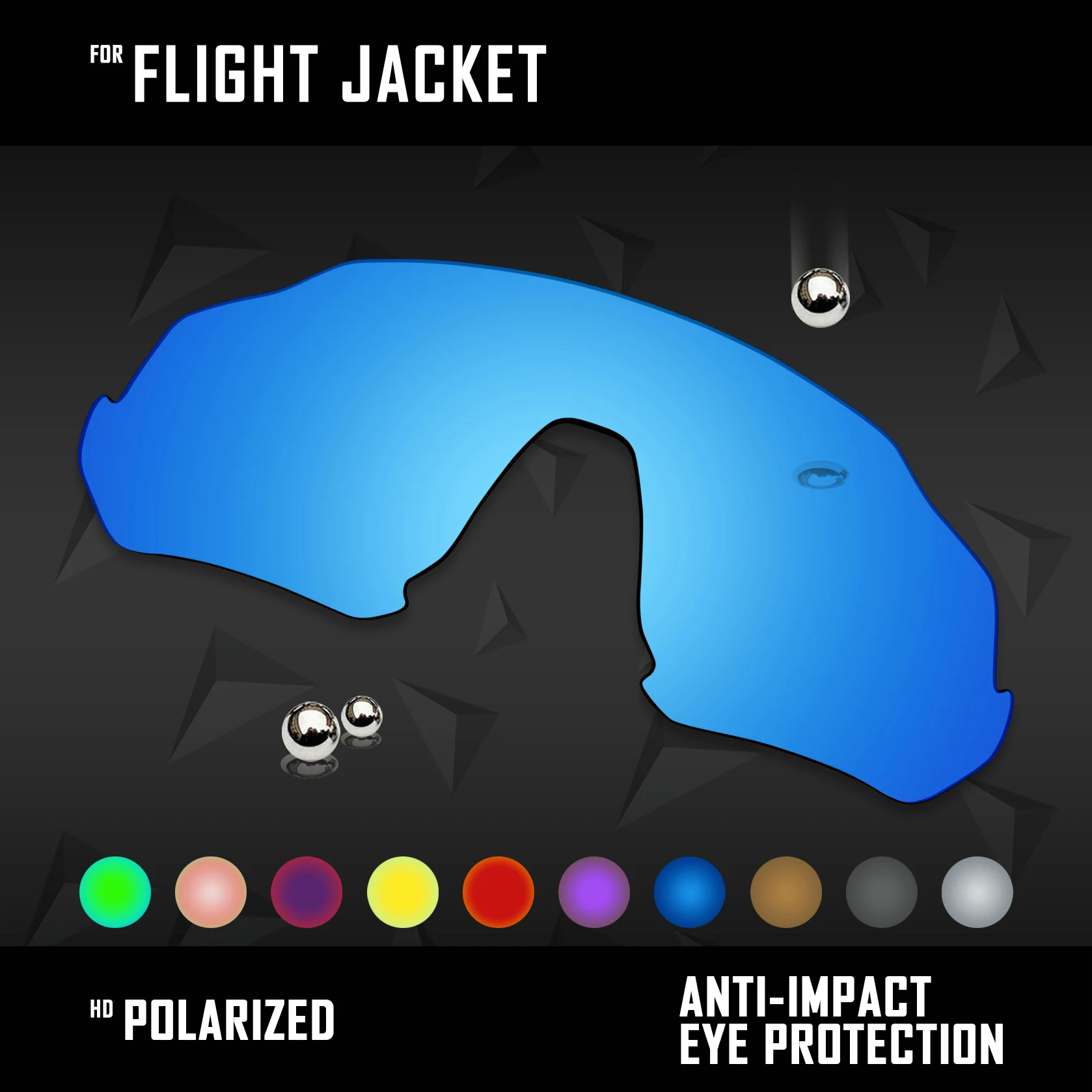 OOWLIT Replacement Lenses for Oakley Sunglasses